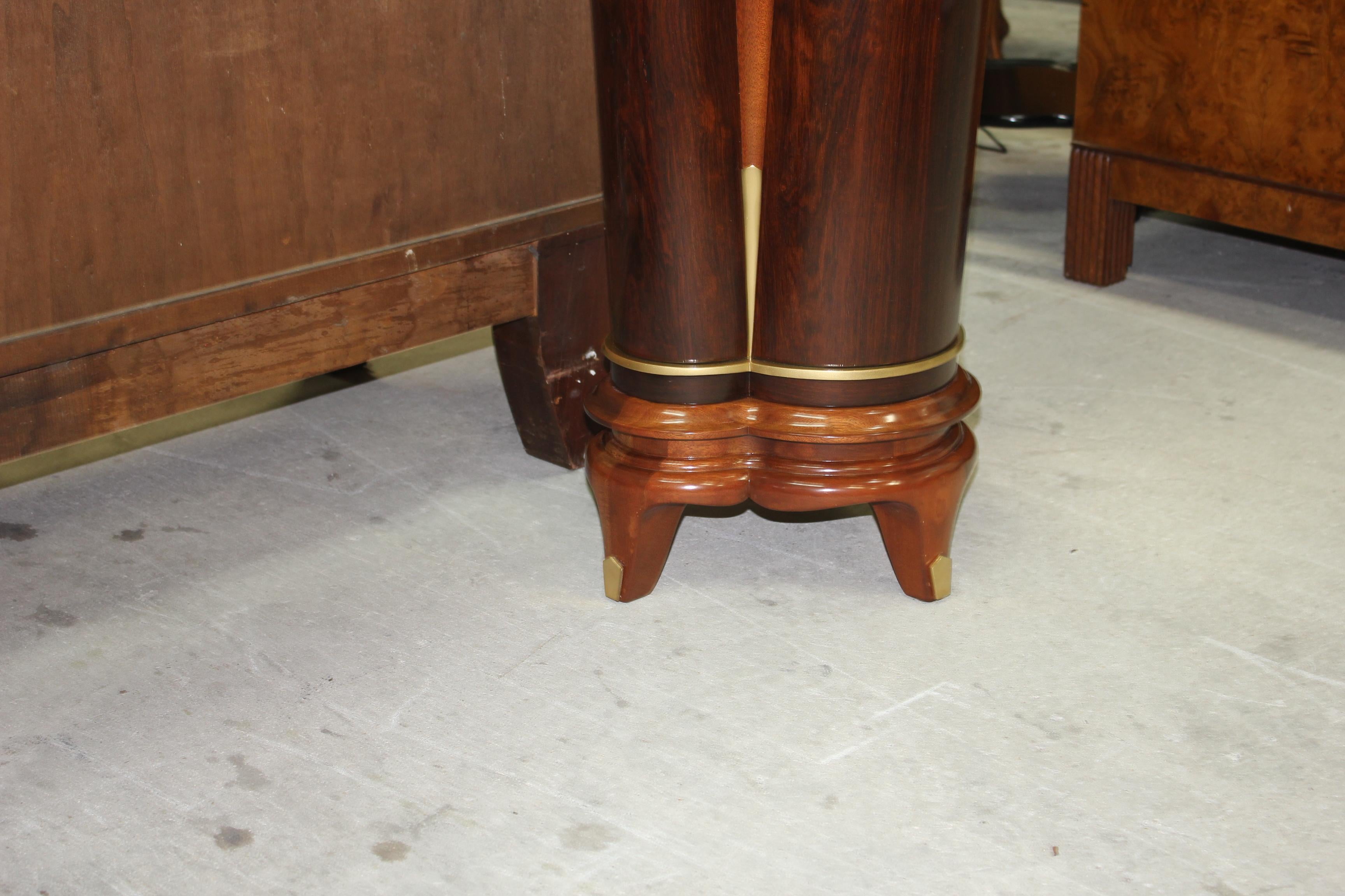 French Art Deco Exotic Macassar Ebony Console Tables, circa 1940s For Sale 8