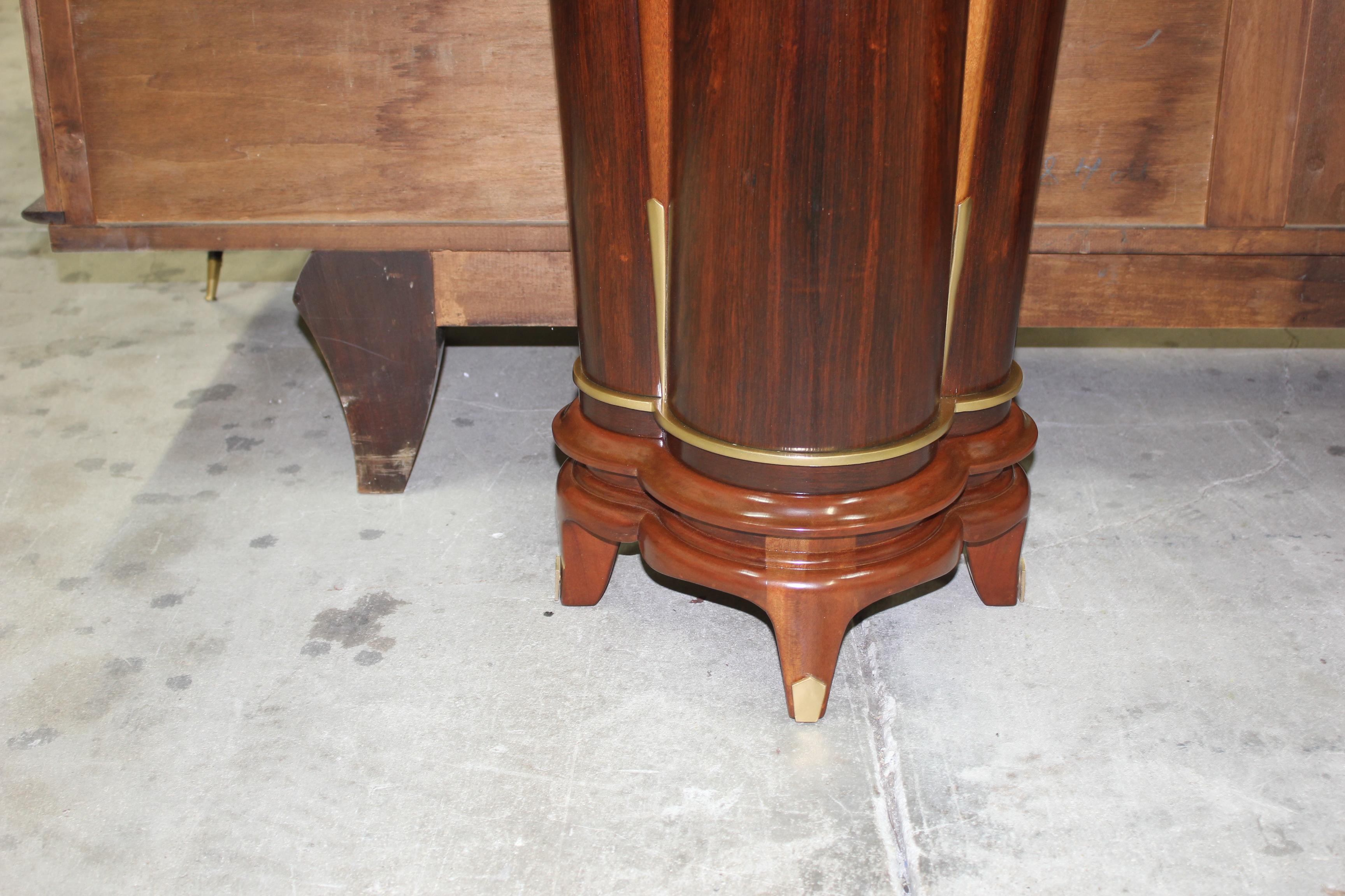 French Art Deco Exotic Macassar Ebony Console Tables, circa 1940s For Sale 2