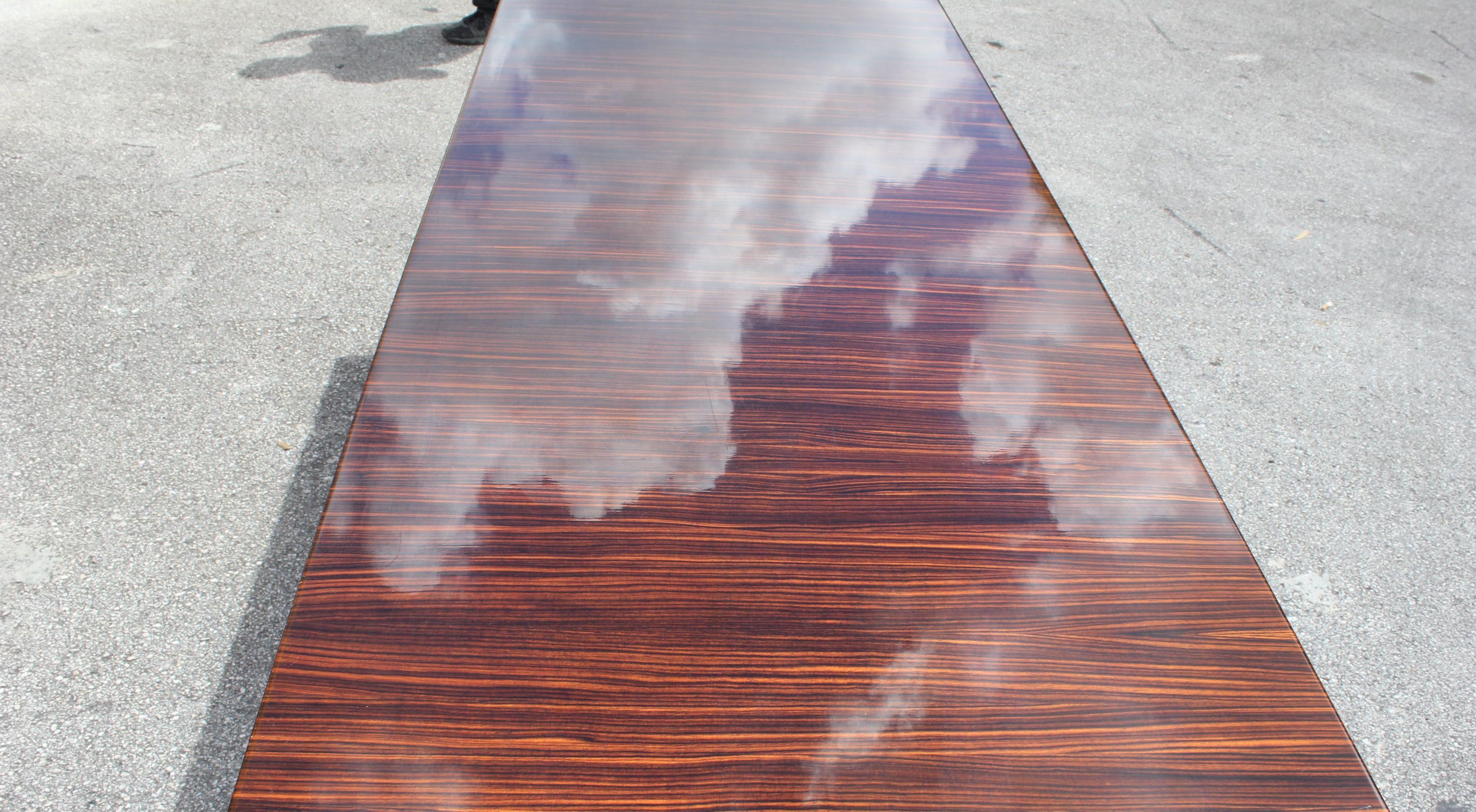 French Art Deco Exotic Macassar Ebony Sideboard or Buffet, circa 1940s 12