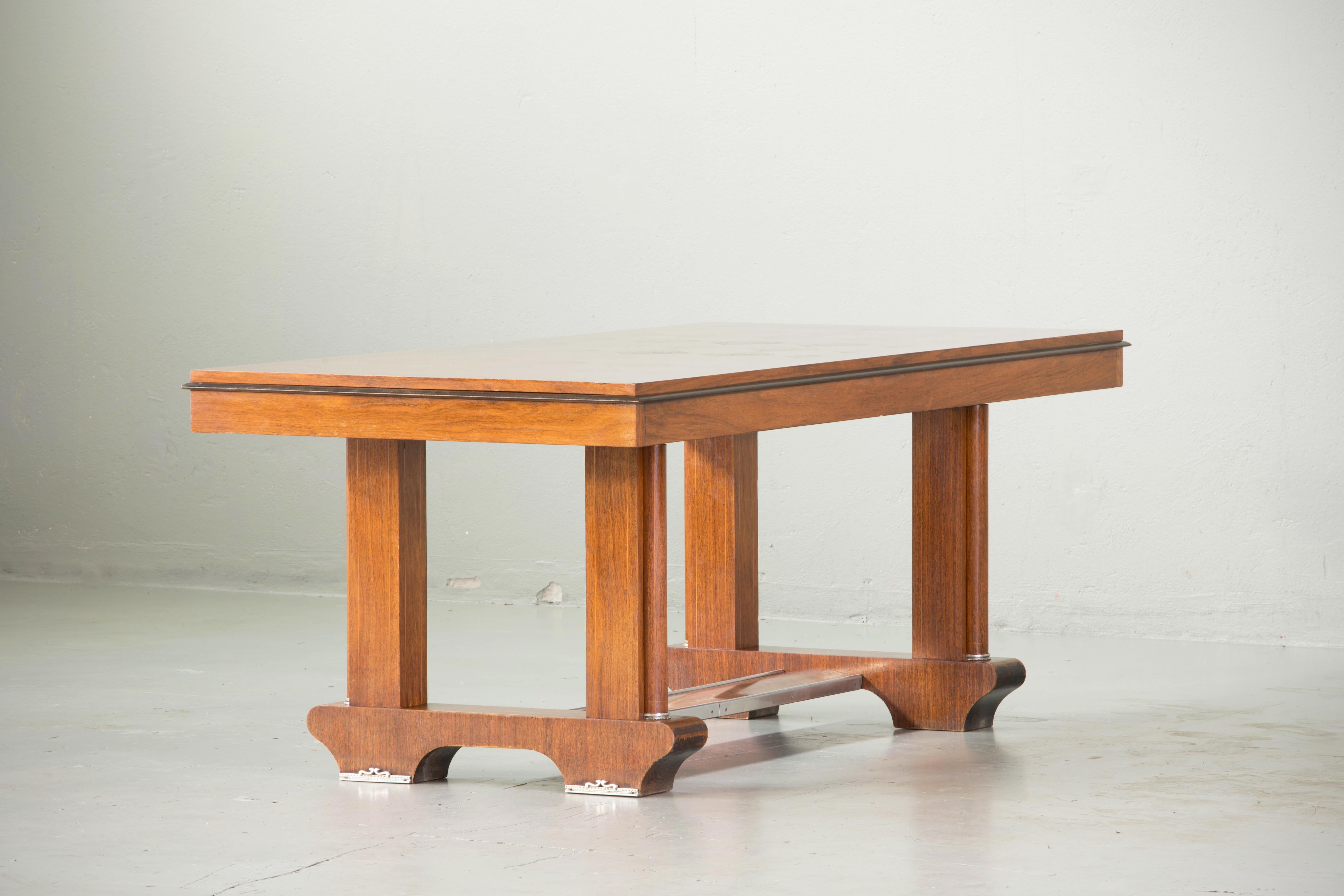 French Art Deco Extensible Table, 1940s 8