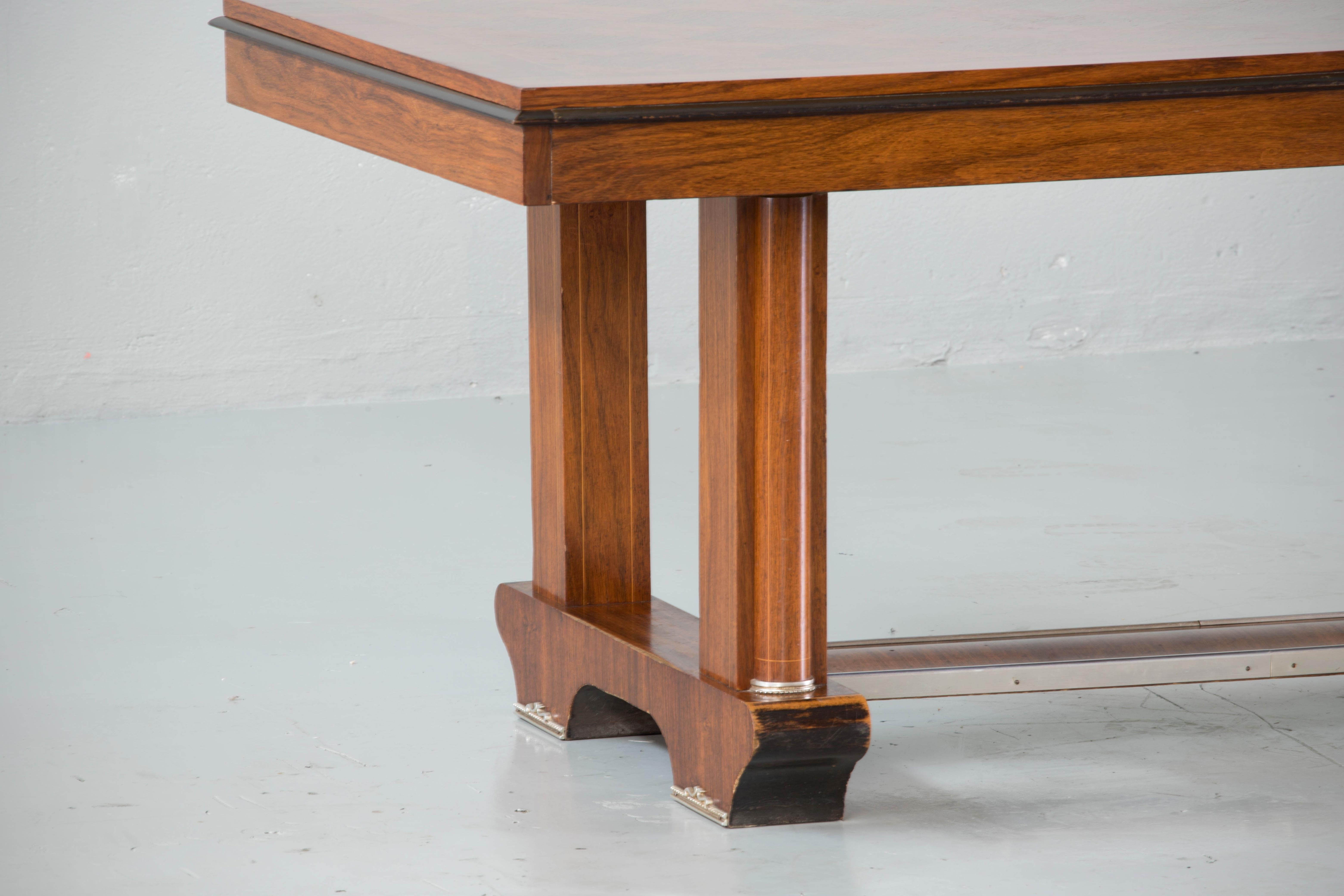 Mid-20th Century French Art Deco Extensible Table, 1940s