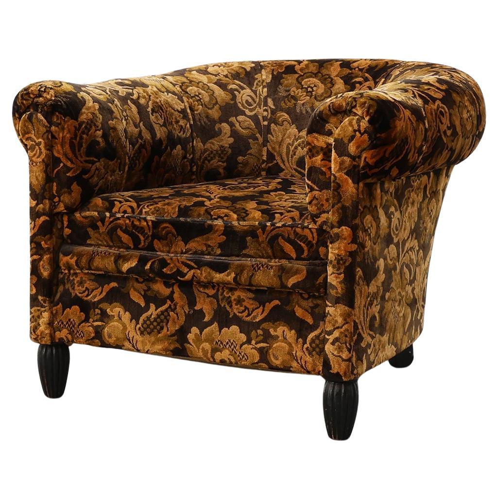 Fauteuil Art Déco français avec tapisserie d
origine, années 1920