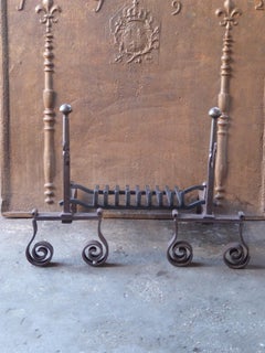French Art Deco Fire Grate, Fireplace Grate