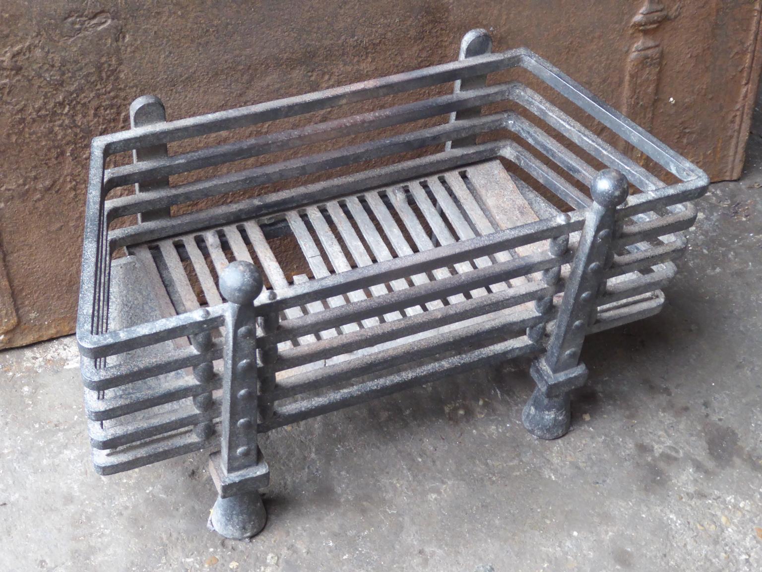 20th Century French Art Deco Fire Grate, Fireplace Grate