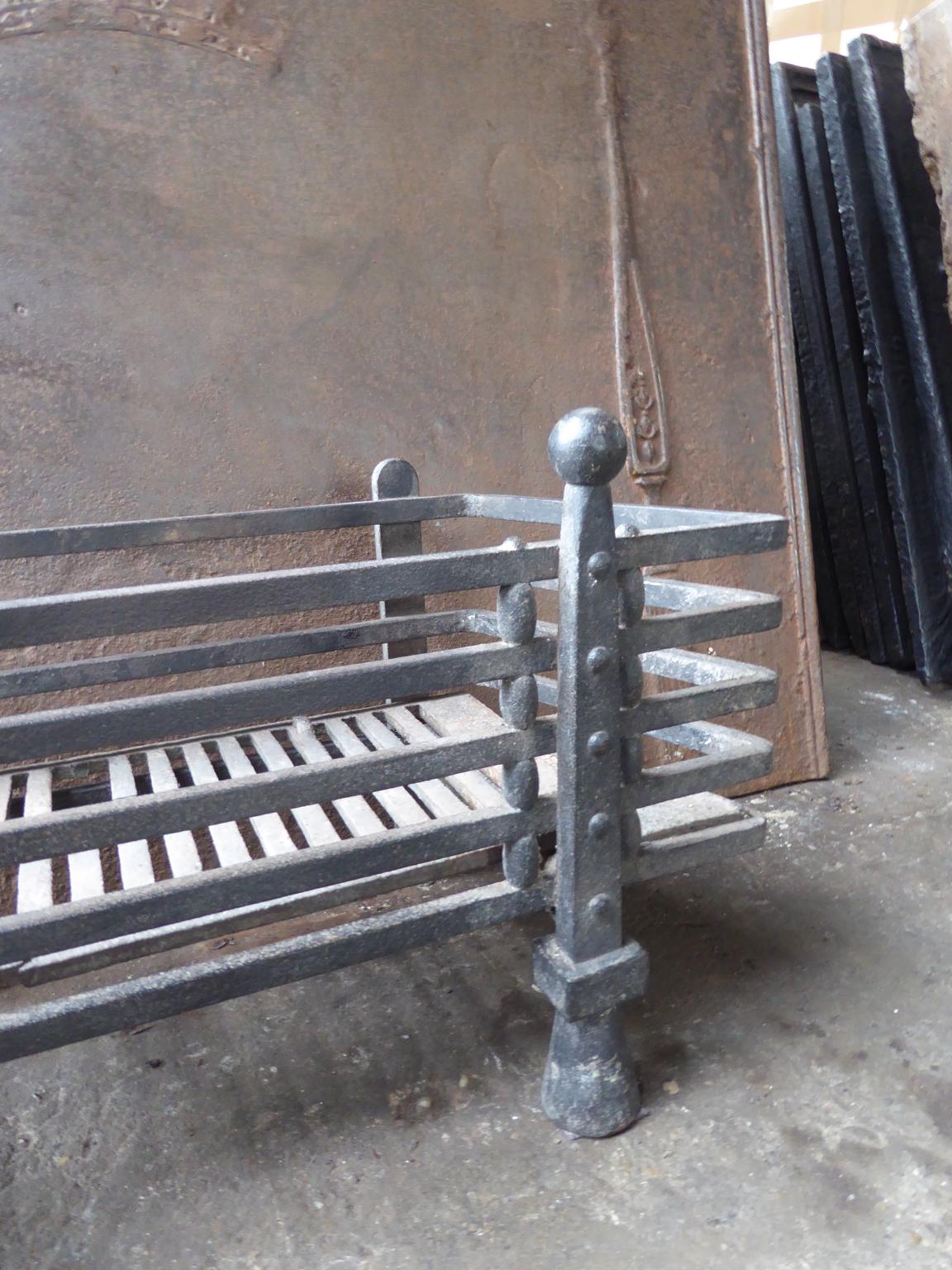 French Art Deco Fire Grate, Fireplace Grate 1