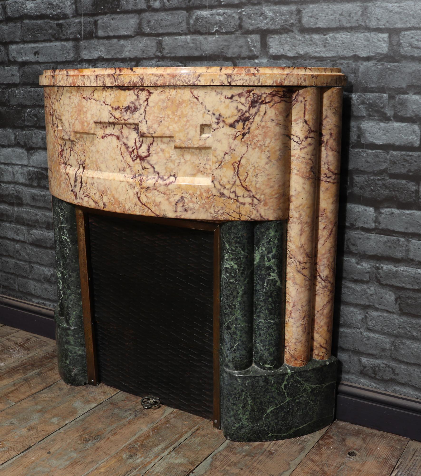 French Art Deco Fireplace For Sale 6