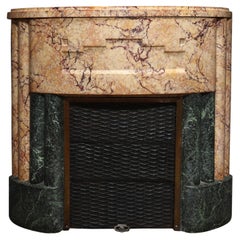 Antique French Art Deco Fireplace
