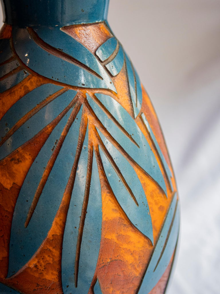 French Art Deco Flower Vase by Degue For Sale at 1stDibs art deco