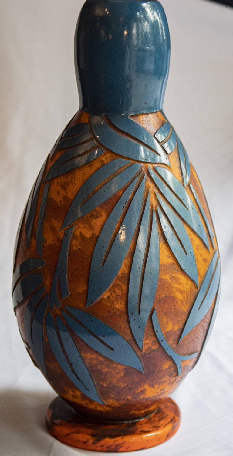 French Art Deco Flower Vase by Degue For Sale at 1stDibs art deco