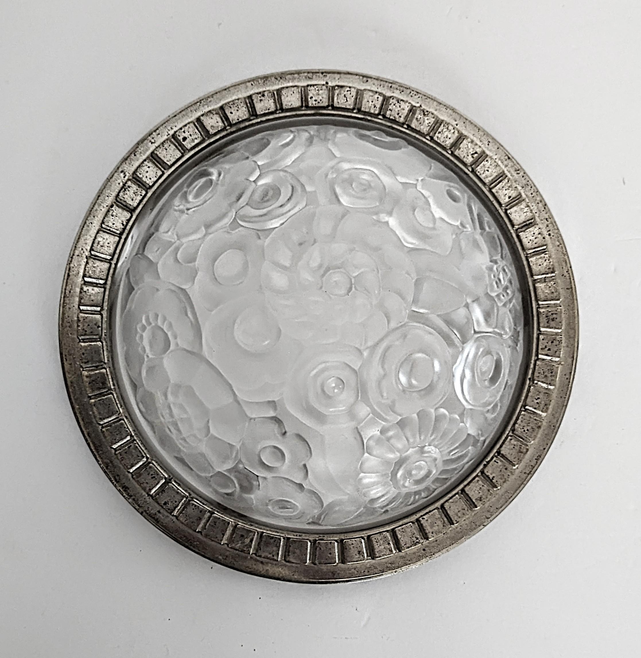French Art Deco Flush Mount by Genet Michon For Sale at 1stDibs