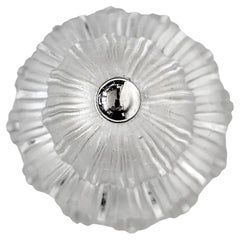 French Art Deco Flush Mount or Pendant Chandelier Signed by Sabino