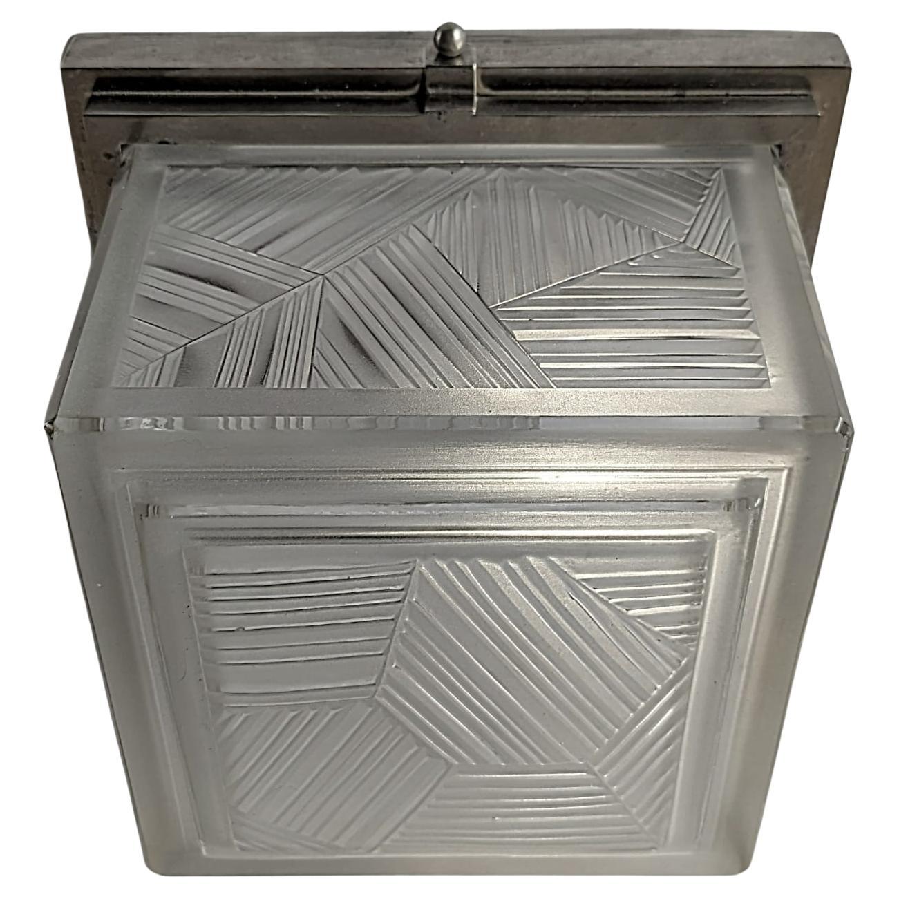 A stunning French Art Deco Square shaped Flush Mount was created in the 1930s by 