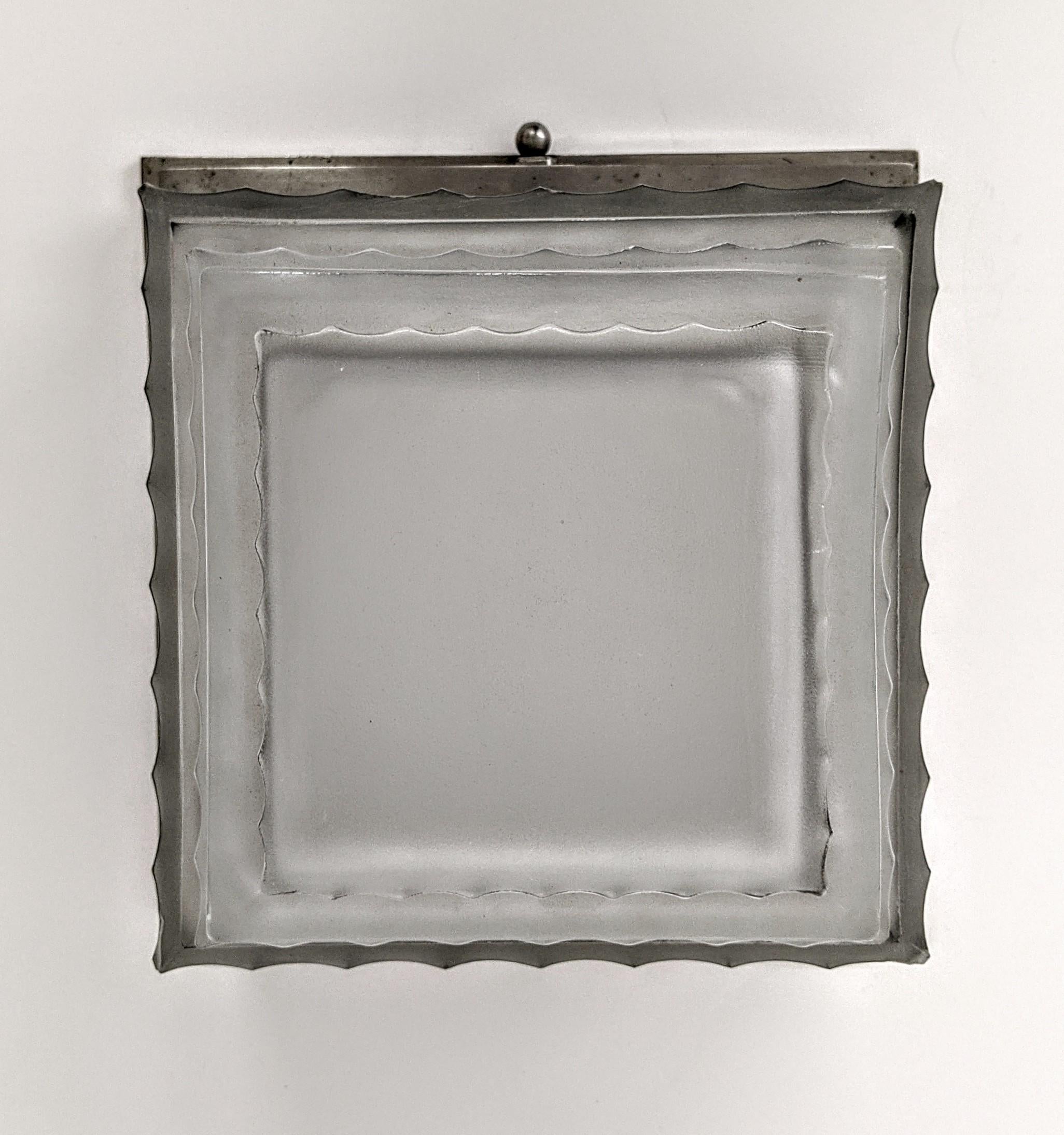 French Art Deco Flush Mount Signed by Sabino In Good Condition For Sale In Long Island City, NY