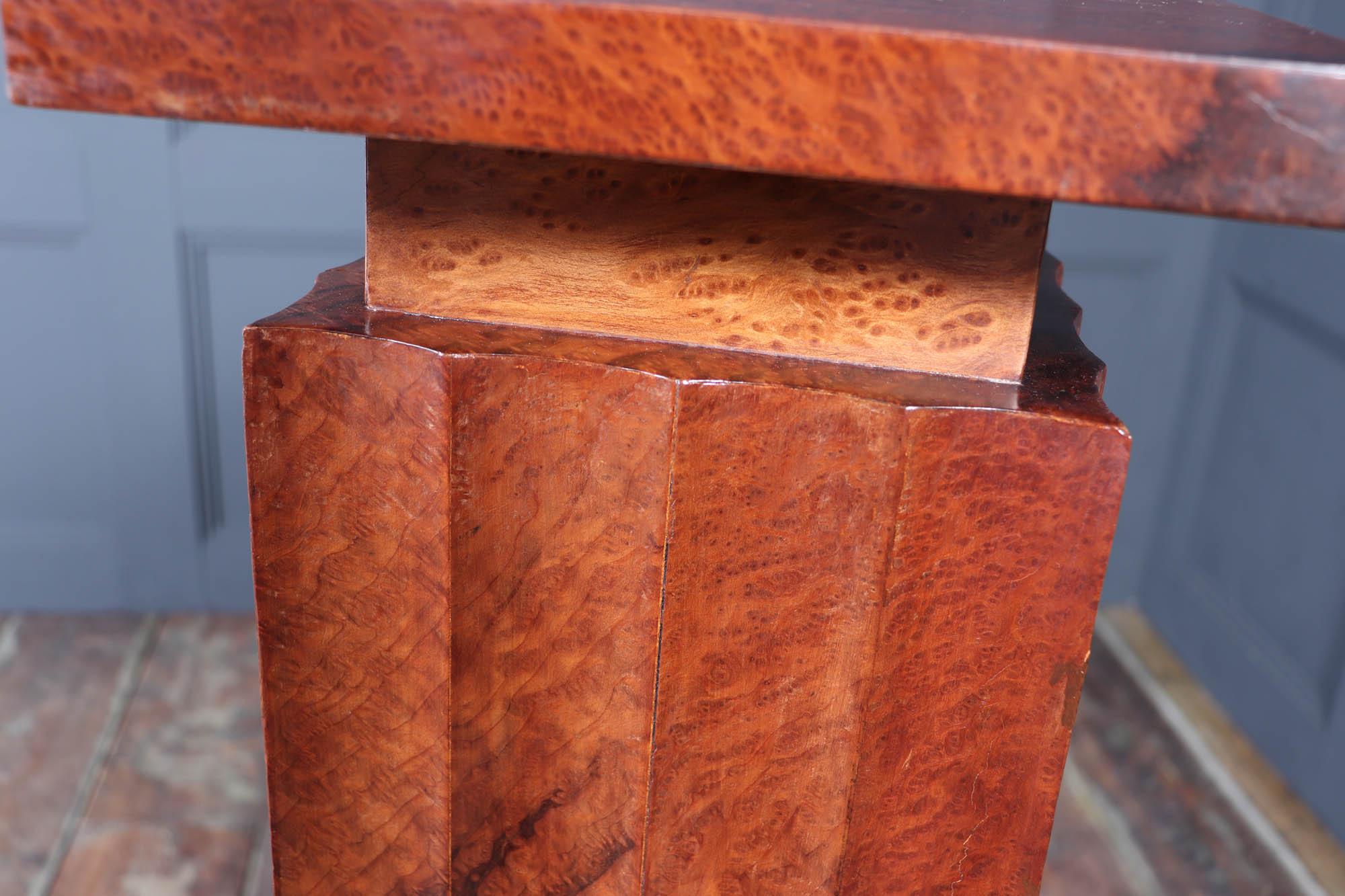 French Art Deco Fluted Thuya Column For Sale 12