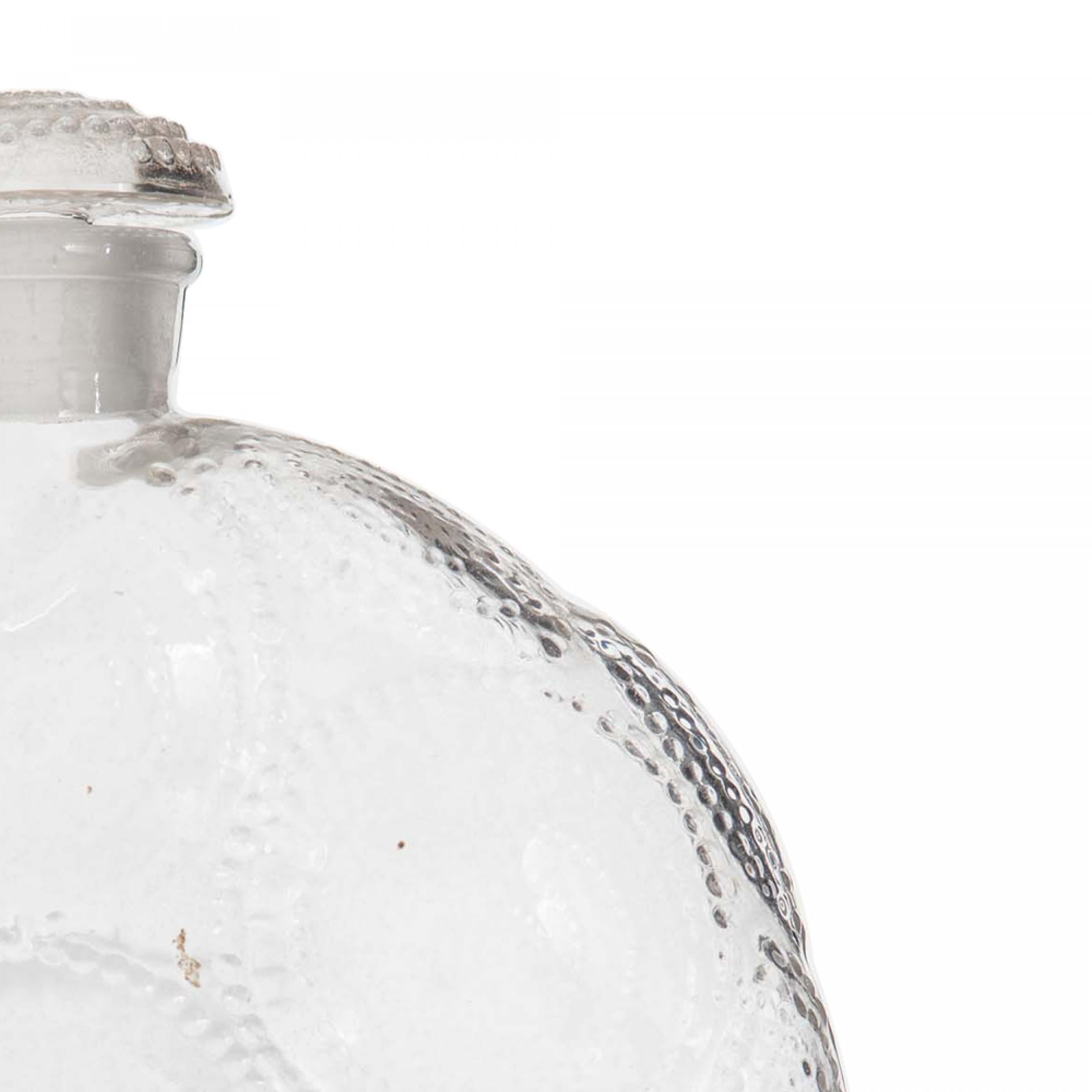 Fatto a mano Bottiglia di profumo in vetro francese Art Deco Forvil Lalique in vendita