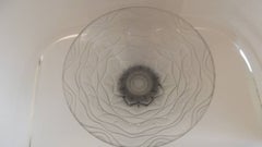 French Art Deco Frosted Cone Bowl by Andre Hunebelle Paris
