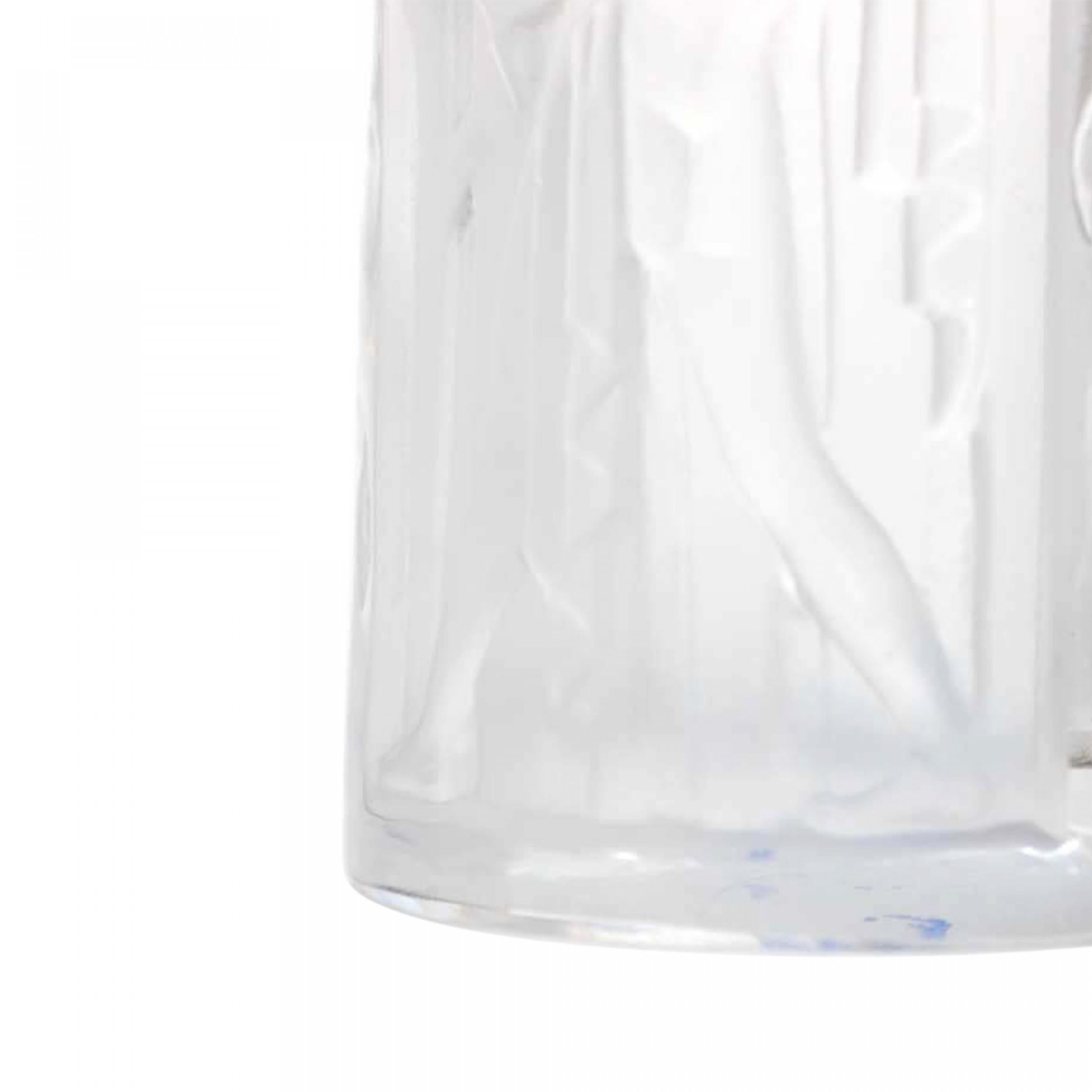 Francese French Art Deco Frosted Glass Perfume Atomizer in vendita