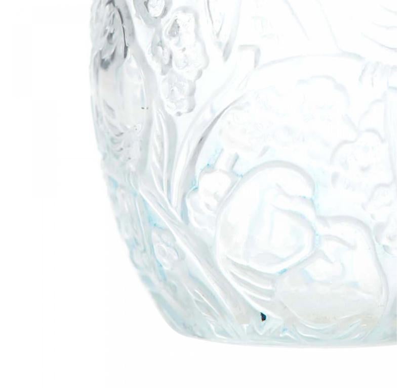 Art Déco Bottiglia di profumo in vetro smerigliato Art Deco francese in vendita