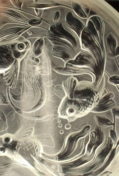 French Art Deco Glass Bowl