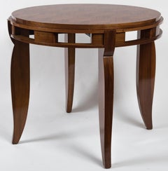French Art Deco Geometric Center Table by Jules Leleu
