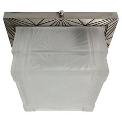 Französischer Art Deco Geometrischer Flush Mount oder Sconces