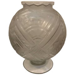 Vaso francese Art Deco Geometrico firmato Sabino