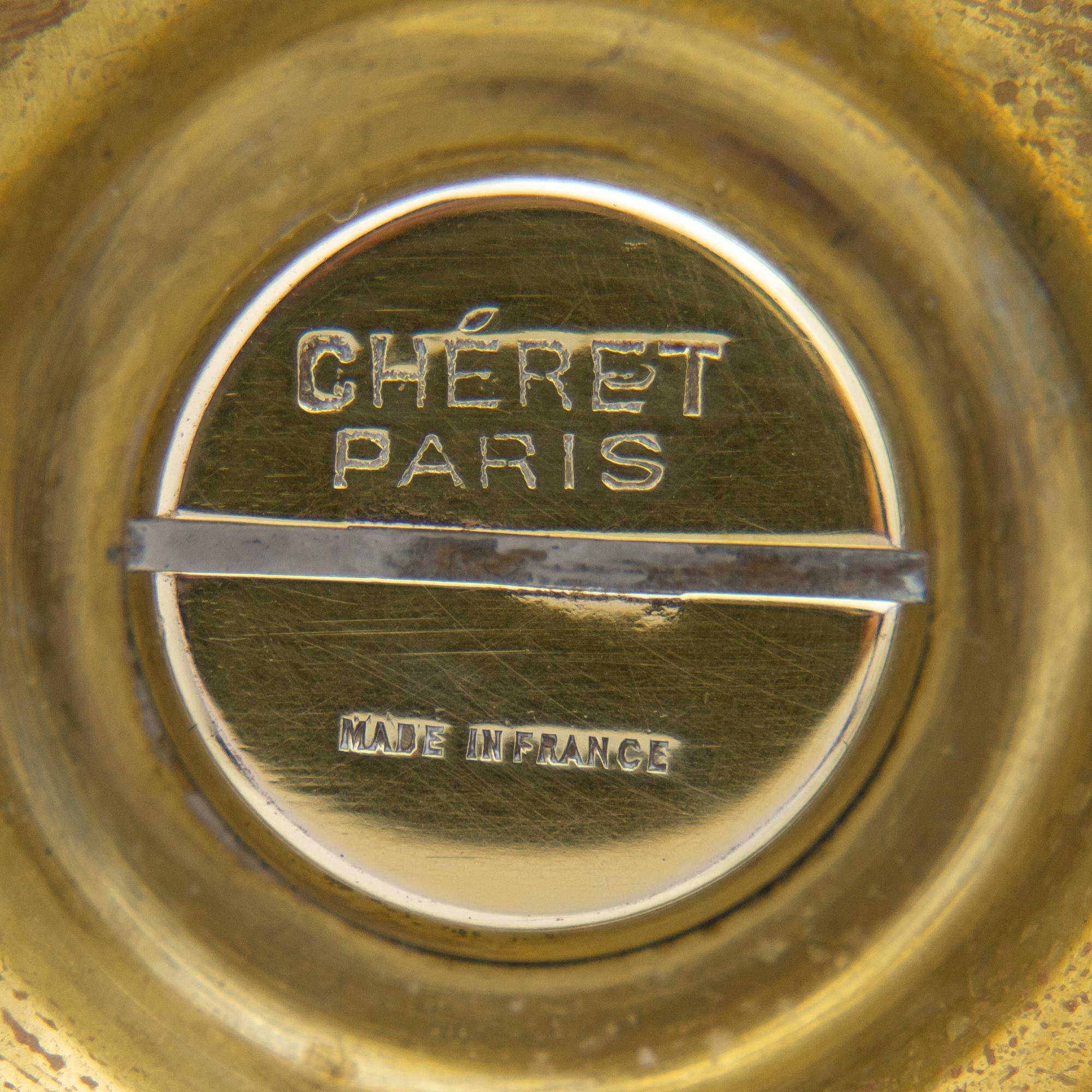 Französischer Art-Déco-Kelch aus vergoldetem Silber und Sodalith von Maurice Chéret aus Paris 4