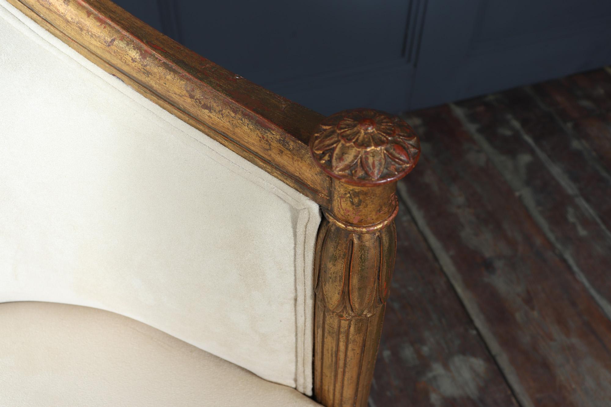 French Art Deco Gilt-wood Arm chair 9