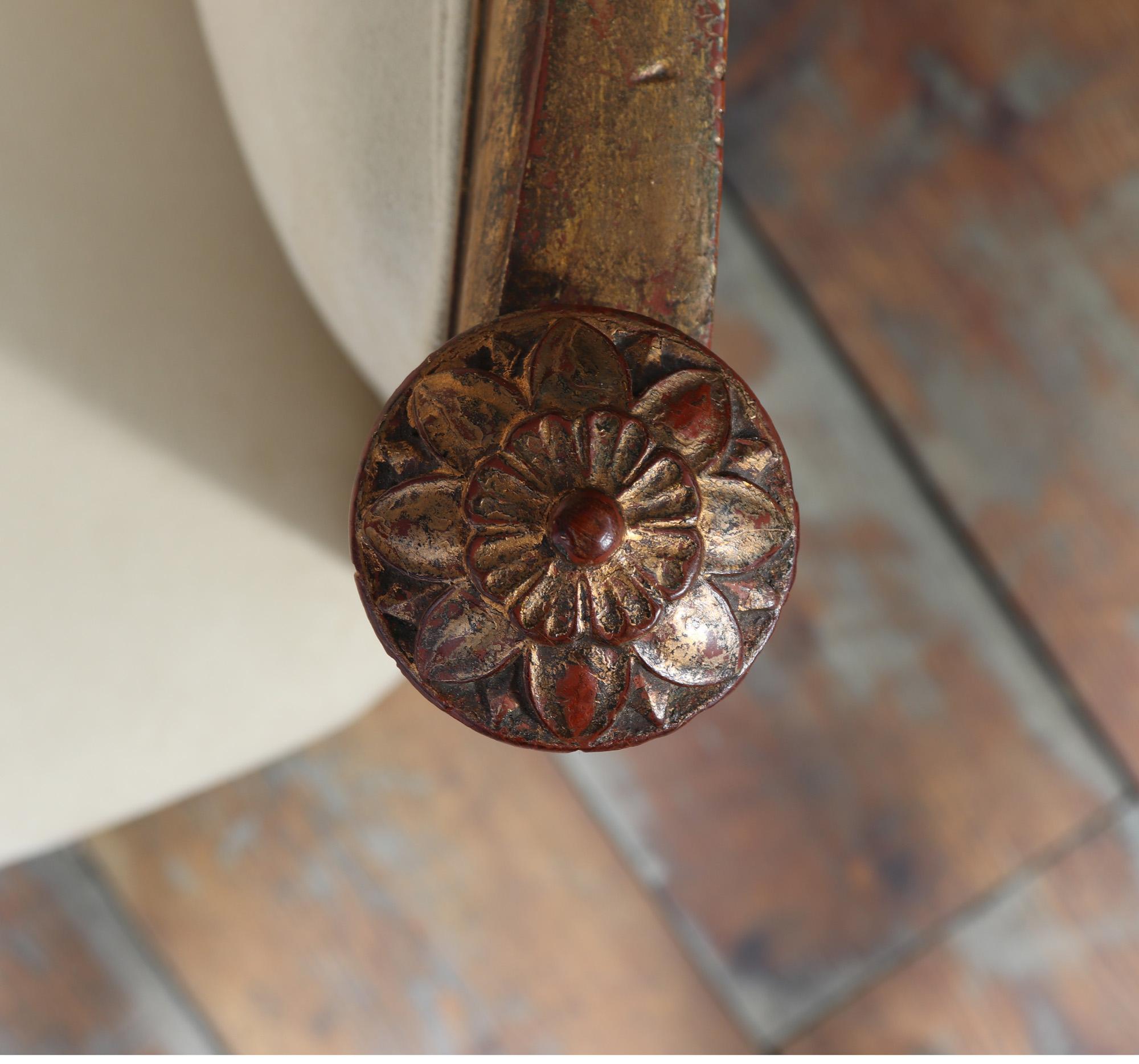French Art Deco Gilt-wood Arm chair 11