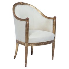 French Art Deco Gilt-wood Arm chair