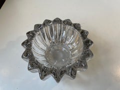 French Art Deco Glass Bowl by Pierre D’avesn, 1940s