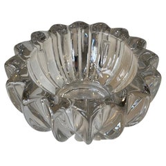 French Art Deco Glass Bowl by Pierre D’avesn, 1940s