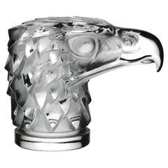 Figurine de voiture en verre Art déco française intitulée « Tête d’Aigle » par R. Lalique