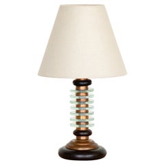 Vintage French Art Deco Glass Lamp