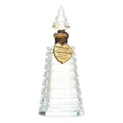 French Art Deco Glass Perfume Bottle