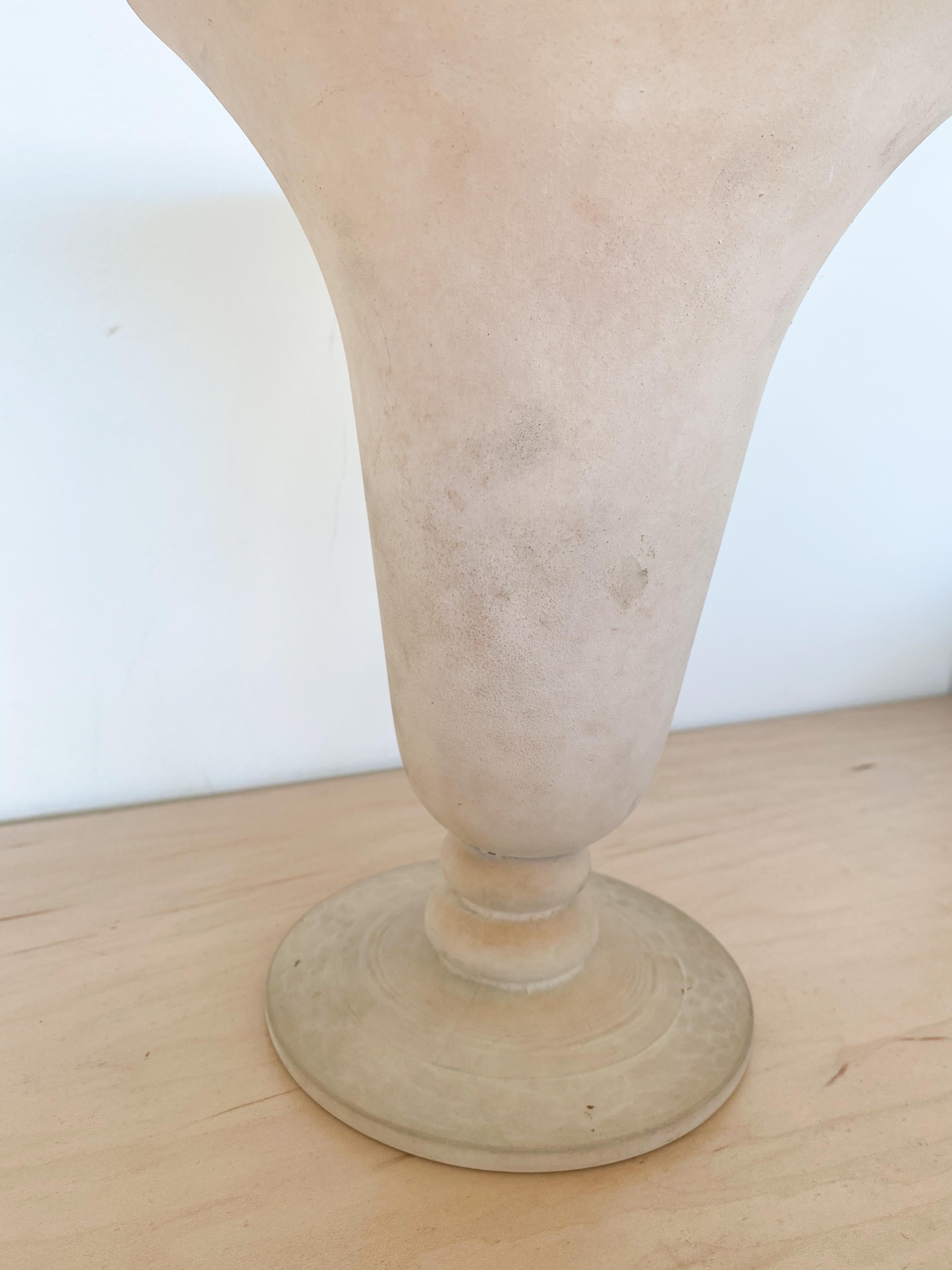 French Art Deco Glass Vase 1