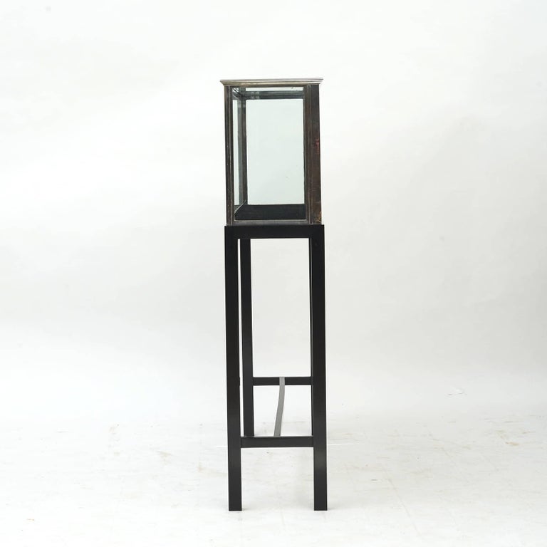French Art Deco Glazed Display Case on Stand at 1stDibs