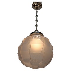 French Art Deco Golbe Pendent/ Chandelier