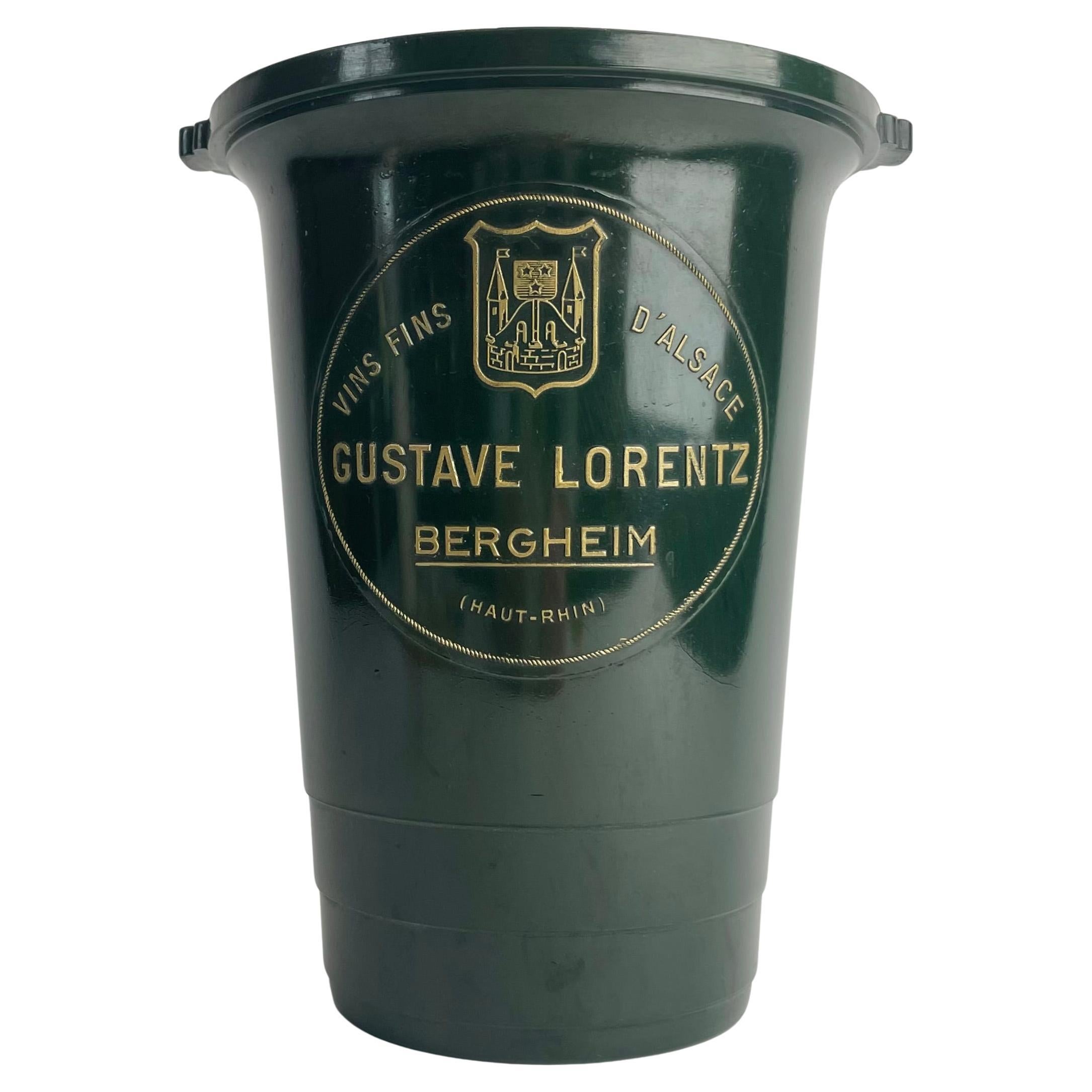 French Art Deco Green Bakelite Wine Cooler, 1930s