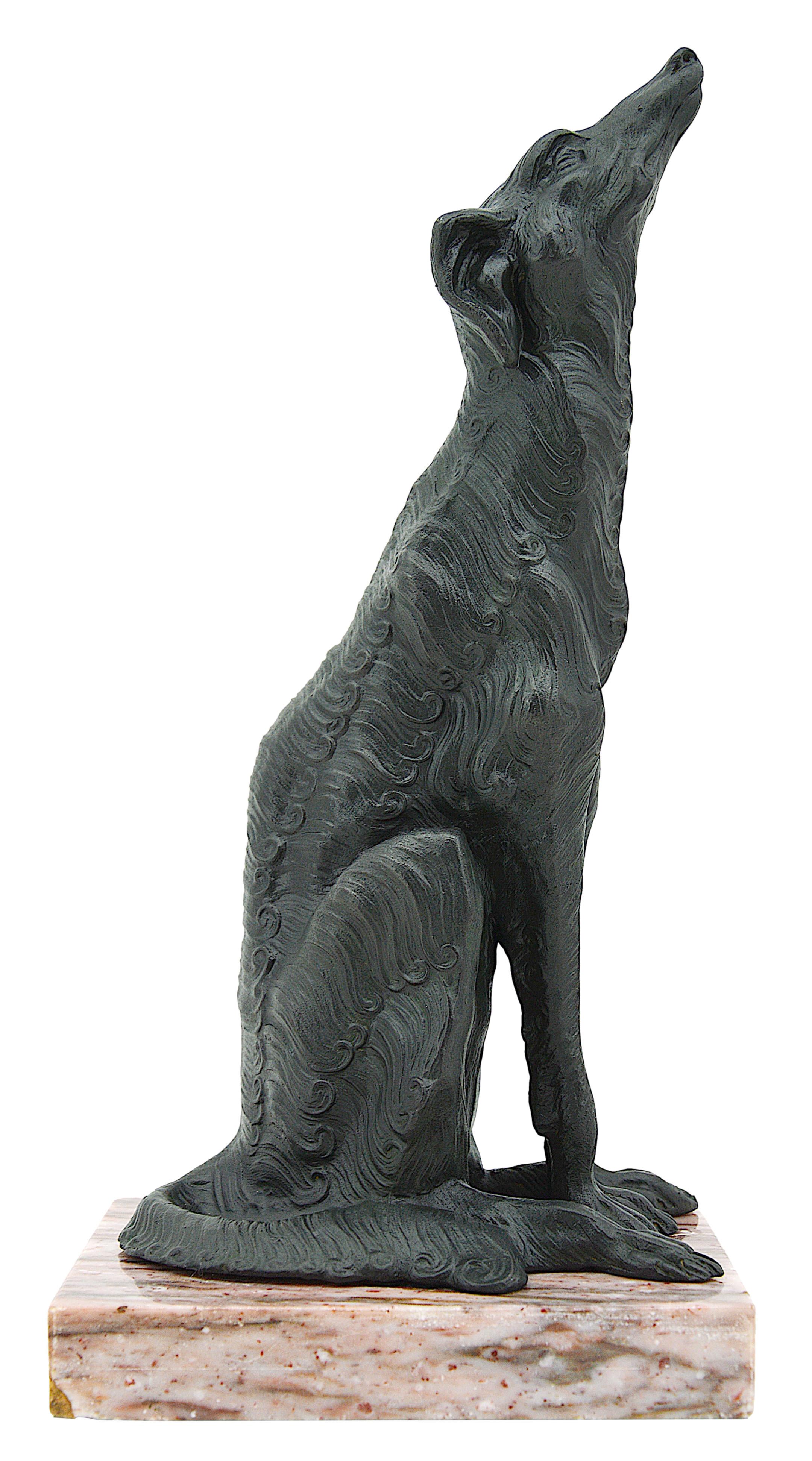French Art Deco Greyhound Bookends, 1920s In Good Condition In Saint-Amans-des-Cots, FR