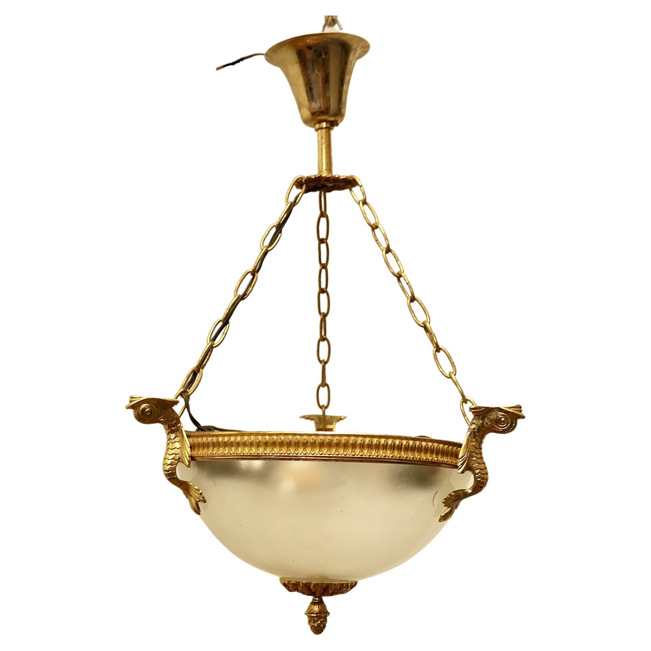 Large French Art Deco Globe Frosted Glass Hanging Pendant Light at 1stDibs — free download