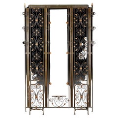 Meuble d'entrée et miroir Art Deco français