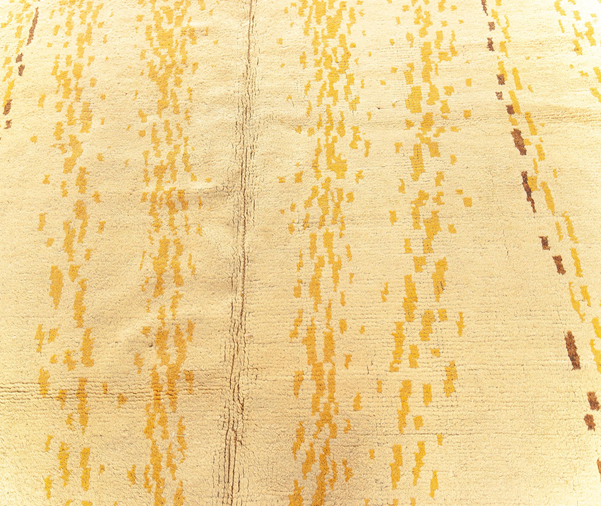 Französischer Art-Déco-Teppich aus handgefertigter Wolle (Handgeknüpft) im Angebot
