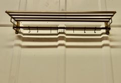 French Art Deco Hat and Coat Rack, Pullman Railway Train Style