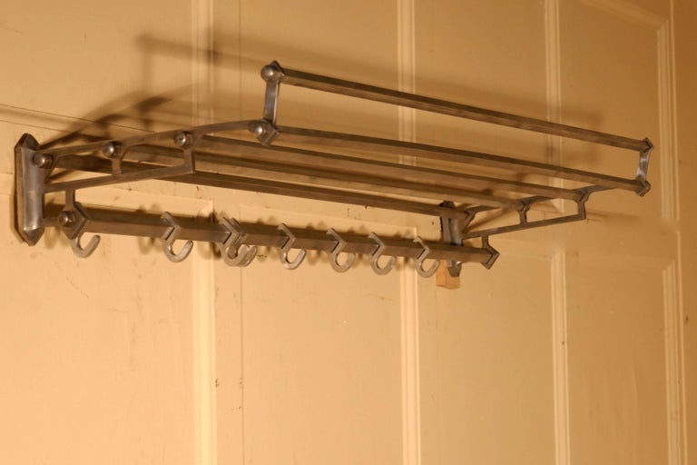 French Art Deco Hat and Coat Rack, Pullman Railway Train Style at 1stDibs train coat rack