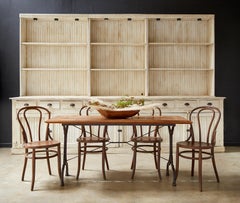 French Art Deco Iron Cafe Bistro Dining Table or Console