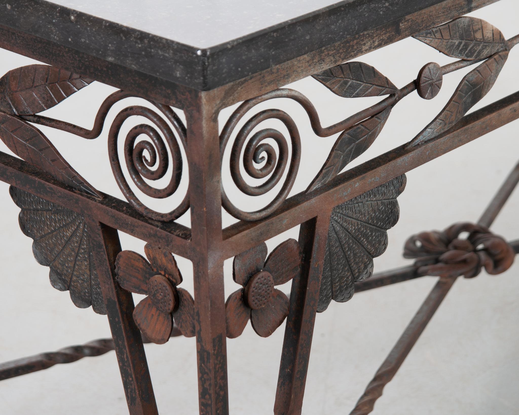 French Art Deco Iron Coffee Table 6