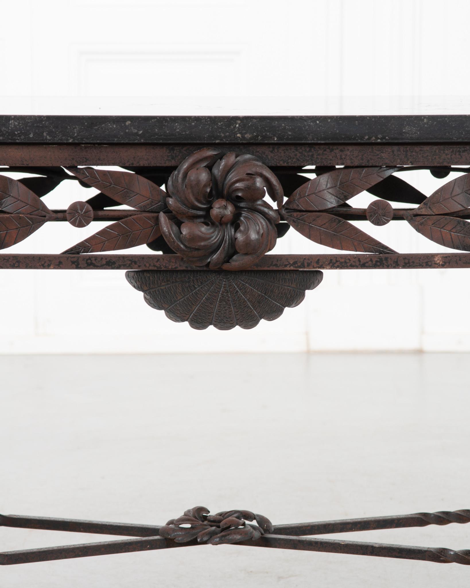 20th Century French Art Deco Iron Coffee Table