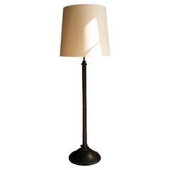 French Art Deco Iron Floor Lamp by Ateliers Etlin, Paris