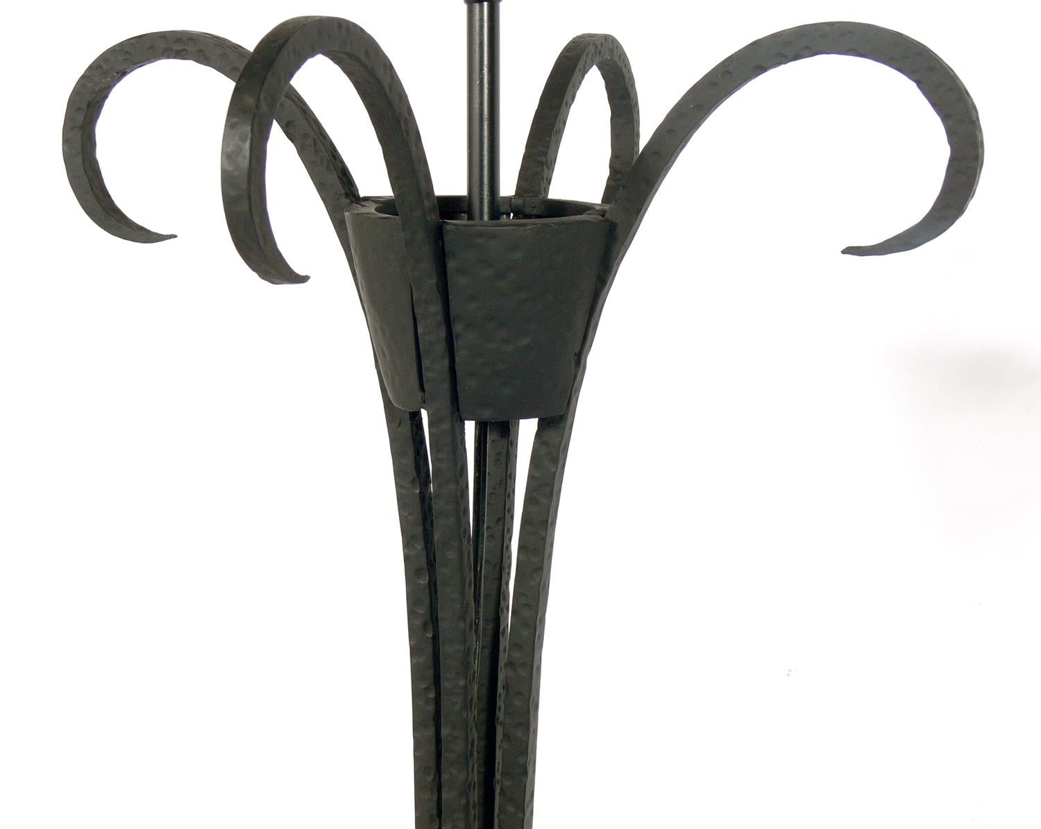 French Art Deco Iron Floor Lamps For Sale 2